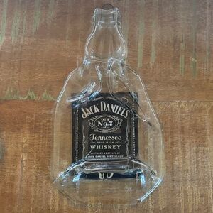 Jack Daniels Black and Clear Glass Wall Art